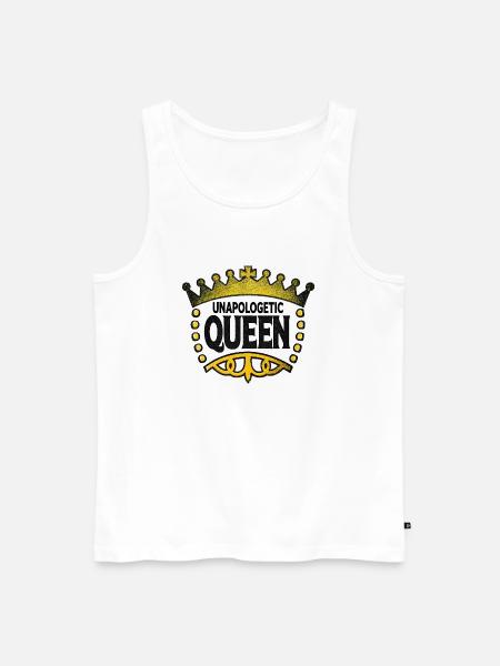 Unapologetic Queen - Men's Premium Organic Tank Top - white