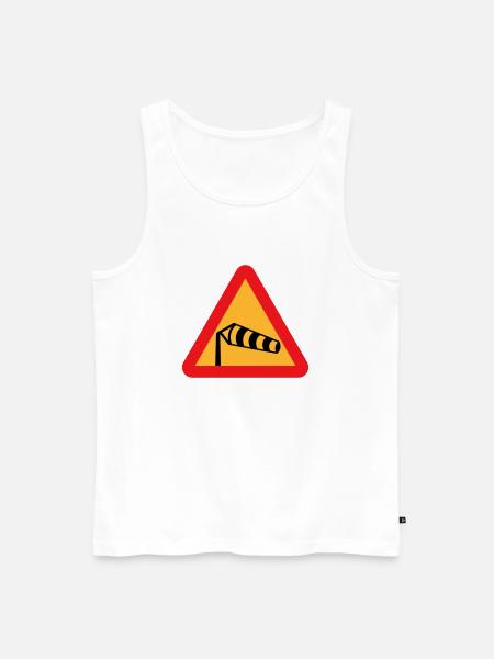 Wind Sock Symbol - Men's Premium Organic Tank Top - white