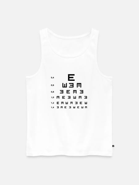 Augenarzt - Männer Premium Bio Tank Top - Weiß