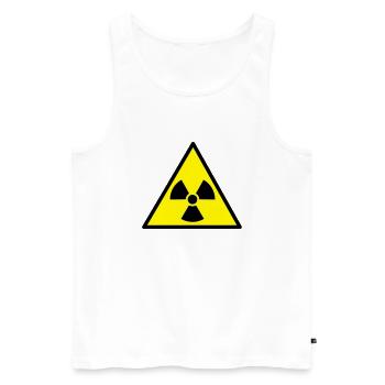 Radioaktiv - Männer Premium Bio Tank Top - Weiß - Vorne - Michal (187cm)