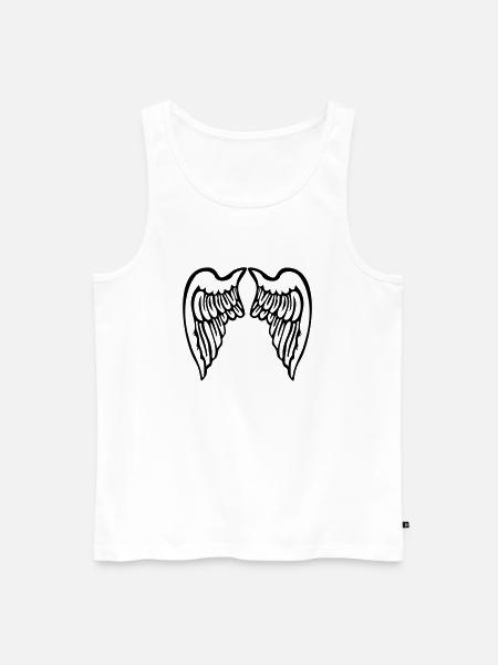 flügel - Männer Premium Bio Tank Top - Weiß