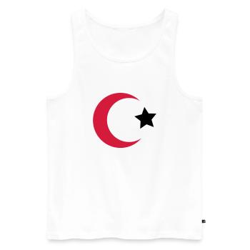 türkei - Männer Premium Bio Tank Top - Weiß - Vorne - AI Model Male 178 light (178cm)
