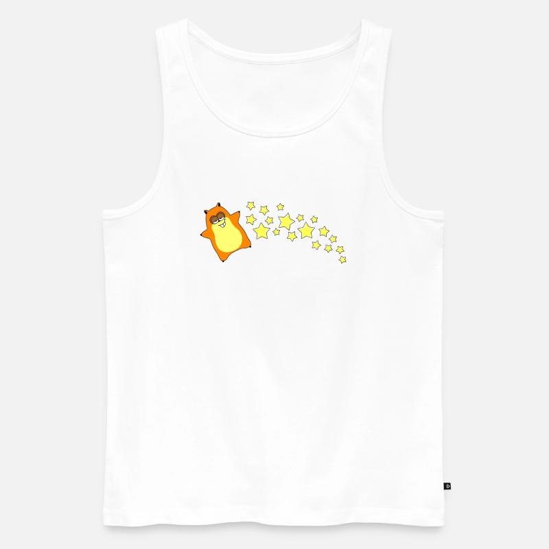 HamSternschnuppe - Männer Premium Bio Tank Top - Weiß