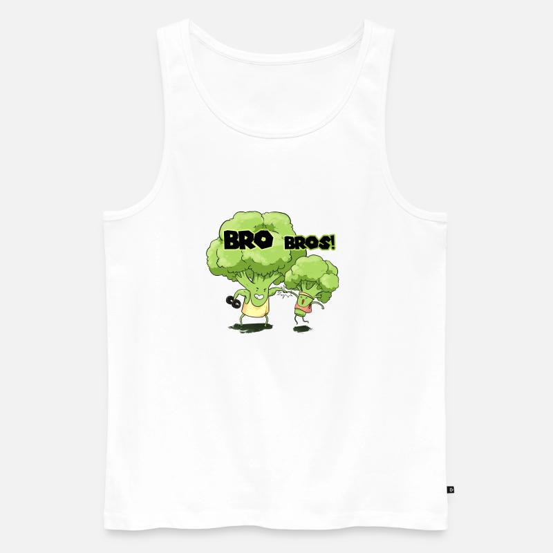 Bro Bros - Männer Premium Bio Tank Top - Weiß