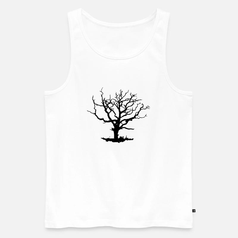 dead_tree - Männer Premium Bio Tank Top - Weiß