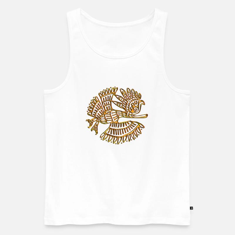 INDIAN EAGLE - Männer Premium Bio Tank Top - Weiß