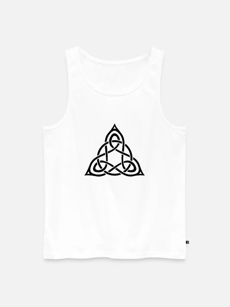 Dreiecksknoten - Männer Premium Bio Tank Top - Weiß