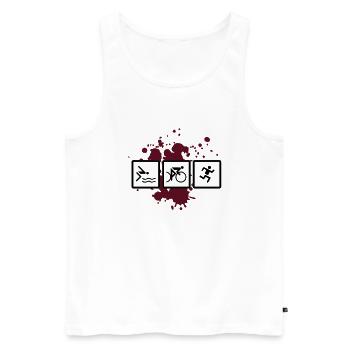- triathlon triatlon - Männer Premium Bio Tank Top - Weiß - Vorne - Michal (187cm)