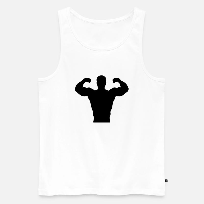 Bodybuilding Squad #2 - Männer Premium Bio Tank Top - Weiß