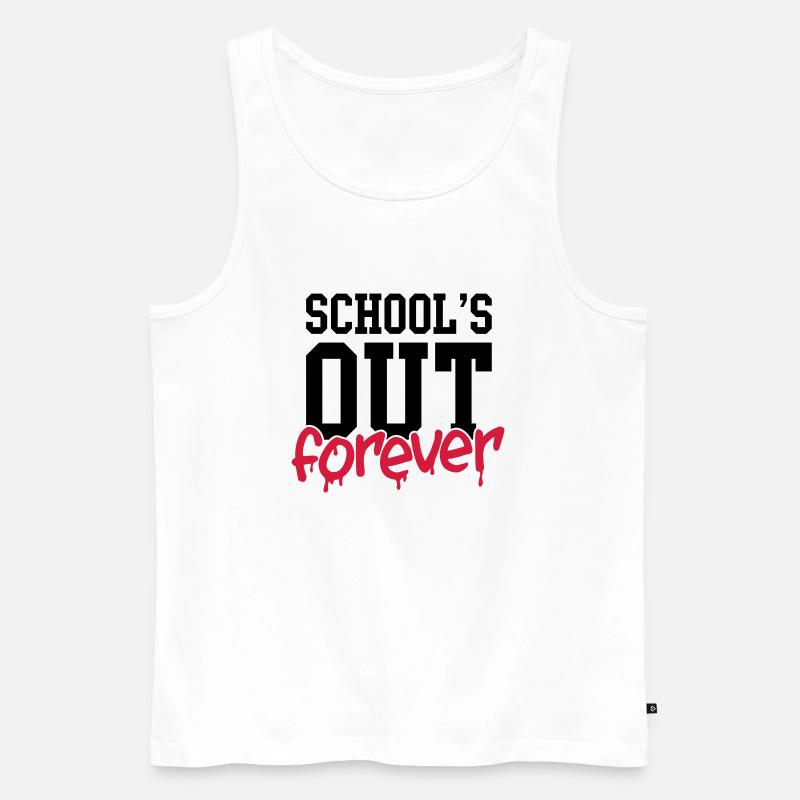 school's out forever - Männer Premium Bio Tank Top - Weiß