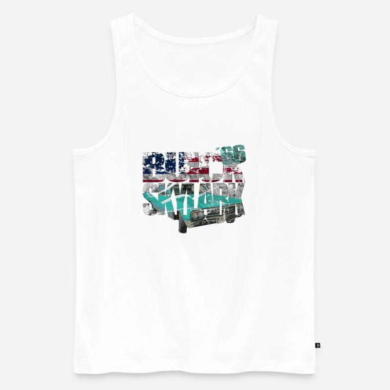 Buick Skylark 1966 Convertible - Männer Premium Bio Tank Top - Weiß