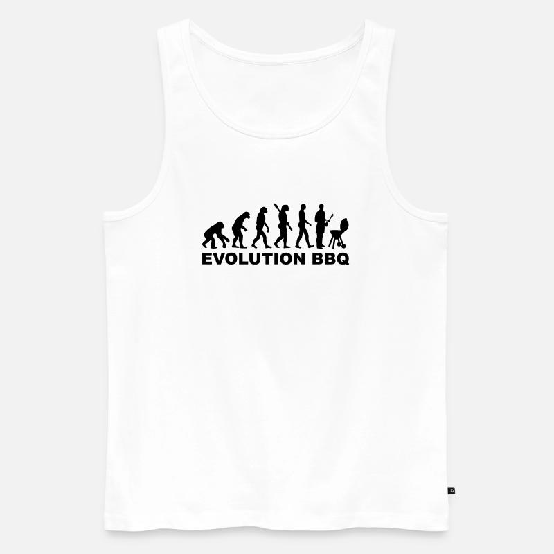 Evolution BBQ - Débardeur bio Premium Homme - blanc
