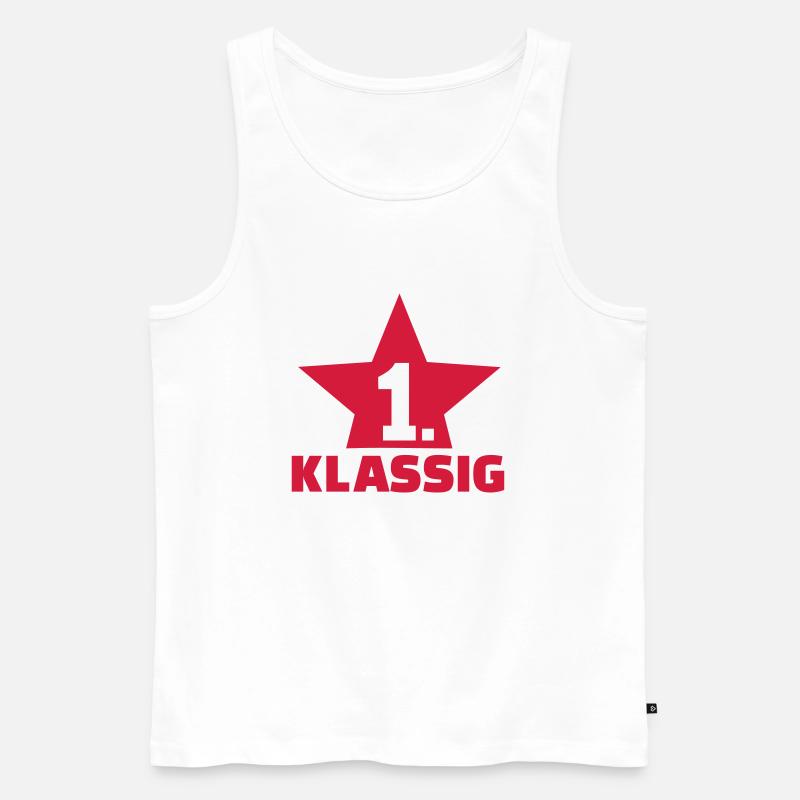 Einschulung - Männer Premium Bio Tank Top - Weiß