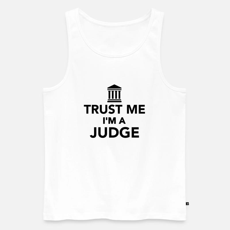 Richter - Männer Premium Bio Tank Top - Weiß