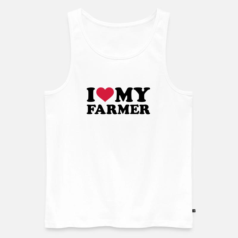 Bauer - Männer Premium Bio Tank Top - Weiß