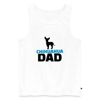 Chihuahua - Männer Premium Bio Tank Top - Weiß - Vorne - Michal (187cm)