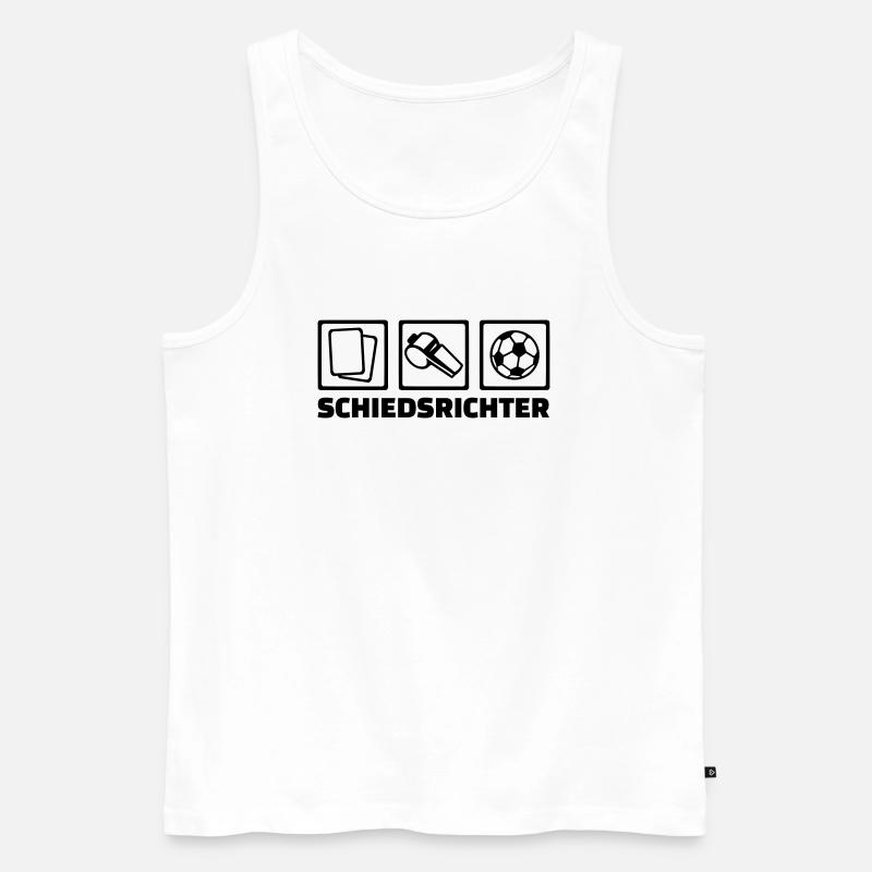 Schiedsrichter - Männer Premium Bio Tank Top - Weiß