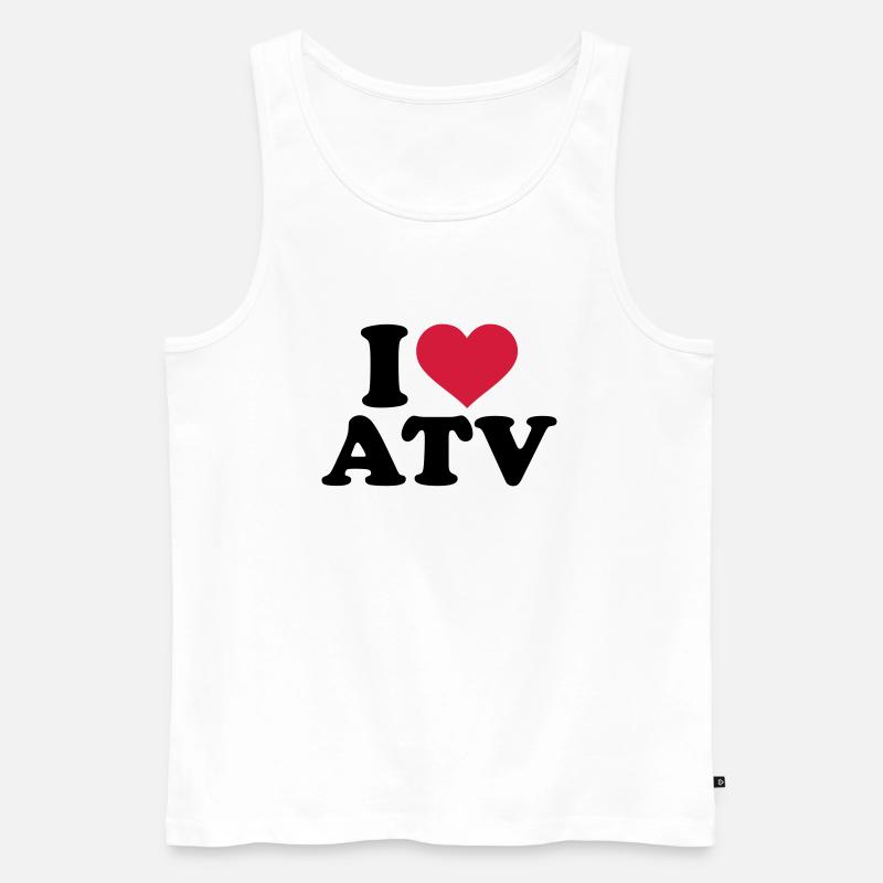 ATV - Männer Premium Bio Tank Top - Weiß