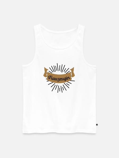 trauzeugin - Männer Premium Bio Tank Top - Weiß