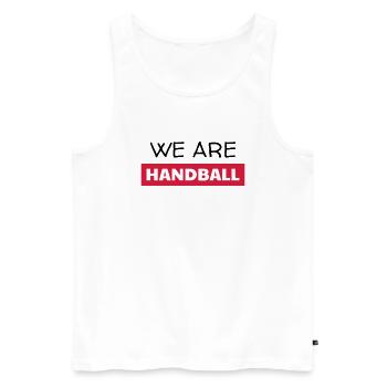 Handball Handballer Handballeur Sport Winner - Men's Premium Organic Tank Top - white - Front - AI Model Male 178 light (178cm)