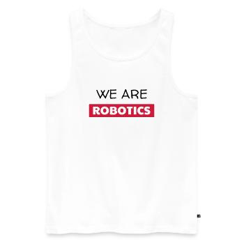Robotik / Roboter / Robot / Robotics - Männer Premium Bio Tank Top - Weiß - Vorne - AI Model Male 178 light (178cm)