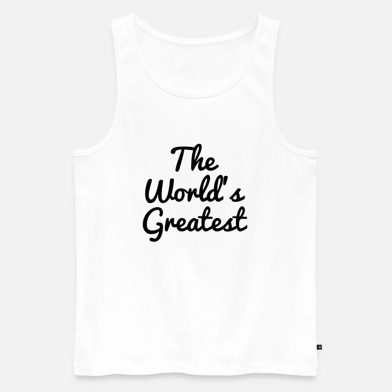 A Personnaliser / Custom / Customiser / Customize - Débardeur bio Premium Homme - blanc