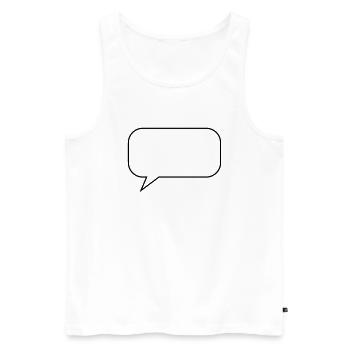 bubble design - Men's Premium Organic Tank Top - white - Front - AI Model Male 178 light (178cm)