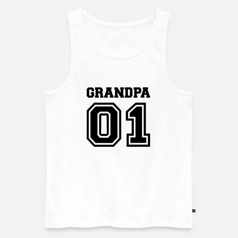 Opa - Männer Premium Bio Tank Top - Weiß