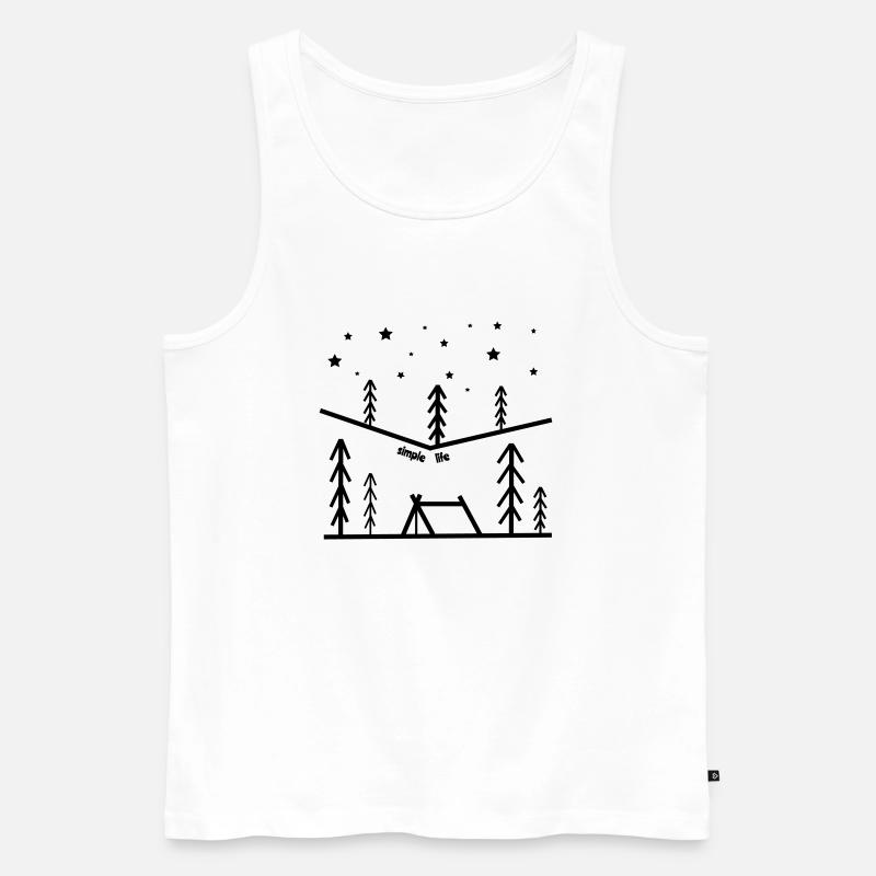 simple life - Männer Premium Bio Tank Top - Weiß