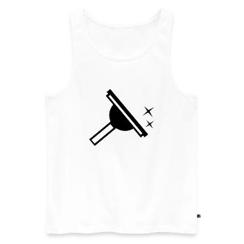 Fenster Reiniger Window Cleaner - Männer Premium Bio Tank Top - Weiß - Vorne - AI Model Male 178 light (178cm)