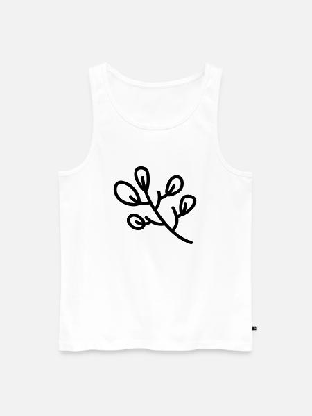 Flower 03 - Men's Premium Organic Tank Top - white
