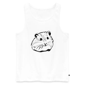 Hamster cute animal rodent animals funny pet 3 - Men's Premium Organic Tank Top - white - Front - Michal (187cm)