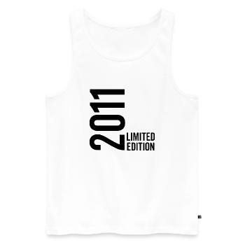 2011 Limited Edition - Männer Premium Bio Tank Top - Weiß - Vorne - Michal (187cm)