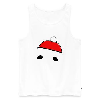 Sloth Christmas Cute Sloth Vector 4 - Men's Premium Organic Tank Top - white - Front - AI Model Male 178 light (178cm)
