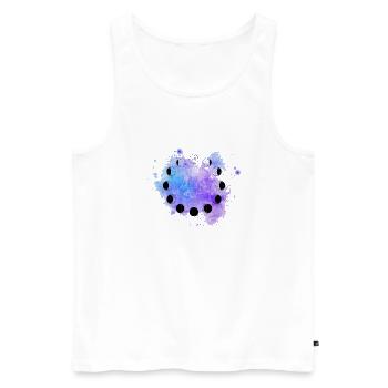 Astronaut - Männer Premium Bio Tank Top - Weiß - Vorne - Michal (187cm)