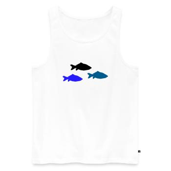 Pisces - Men's Premium Organic Tank Top - white - Front - Michal (187cm)