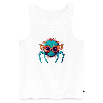 Kraken the spider - Men's Premium Organic Tank Top - white - Front - AI Model Male 178 light (178cm)