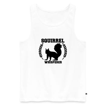 Squirrel Whisperer - Men's Premium Organic Tank Top - white - Front - Michal (187cm)
