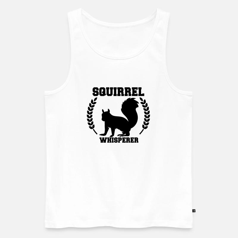 Squirrel Whisperer - Männer Premium Bio Tank Top - Weiß