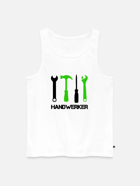 Tool Icons - Men's Premium Organic Tank Top - white