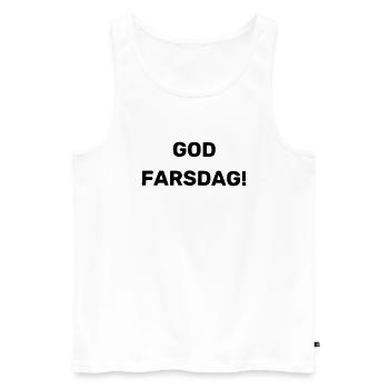 Alles gute zum Vatertag - Männer Premium Bio Tank Top - Weiß - Vorne - Michal (187cm)