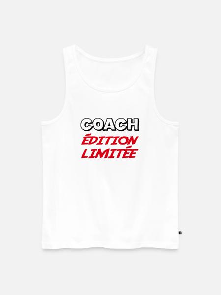 COACH Limited Edition - Men's Premium Organic Tank Top - white
