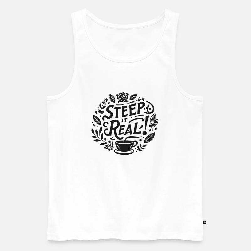 Ziehen Sie es echt - Männer Premium Bio Tank Top - Weiß