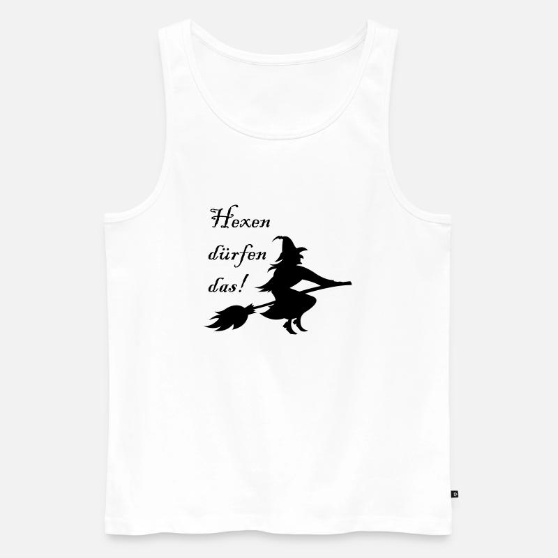 hexen dürfen das - Männer Premium Bio Tank Top - Weiß