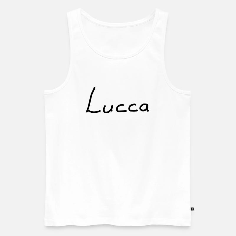 Lucca - Männer Premium Bio Tank Top - Weiß