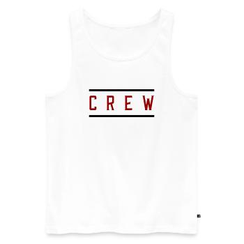 crew - Männer Premium Bio Tank Top - Weiß - Vorne - Michal (187cm)