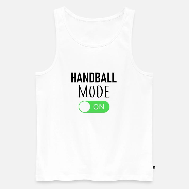 aaa Handball Mode On - Männer Premium Bio Tank Top - Weiß