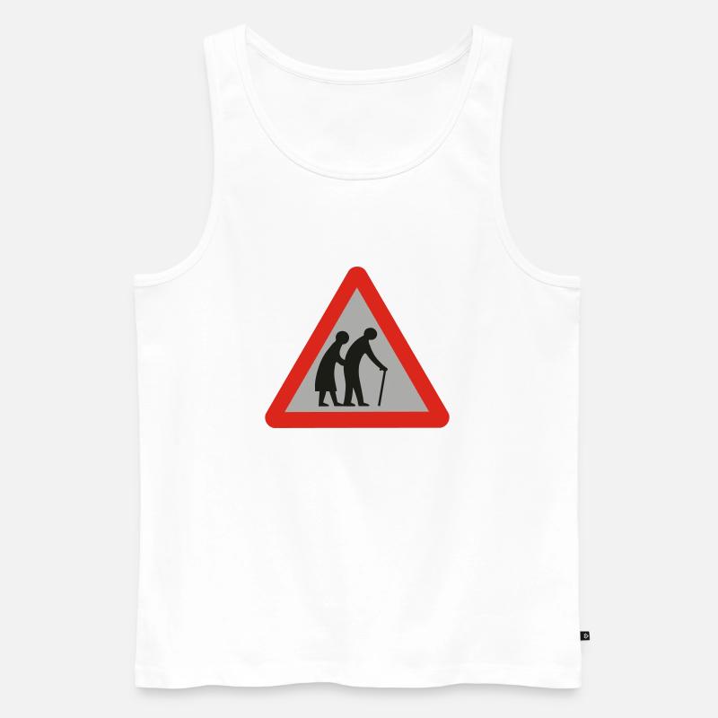 old folks - Männer Premium Bio Tank Top - Weiß