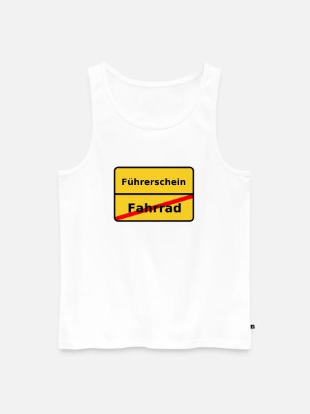 Führerschein - Männer Premium Bio Tank Top - Weiß