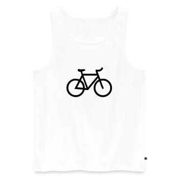 vélo - Débardeur bio Premium Homme - blanc - Devant - Michal (187cm)